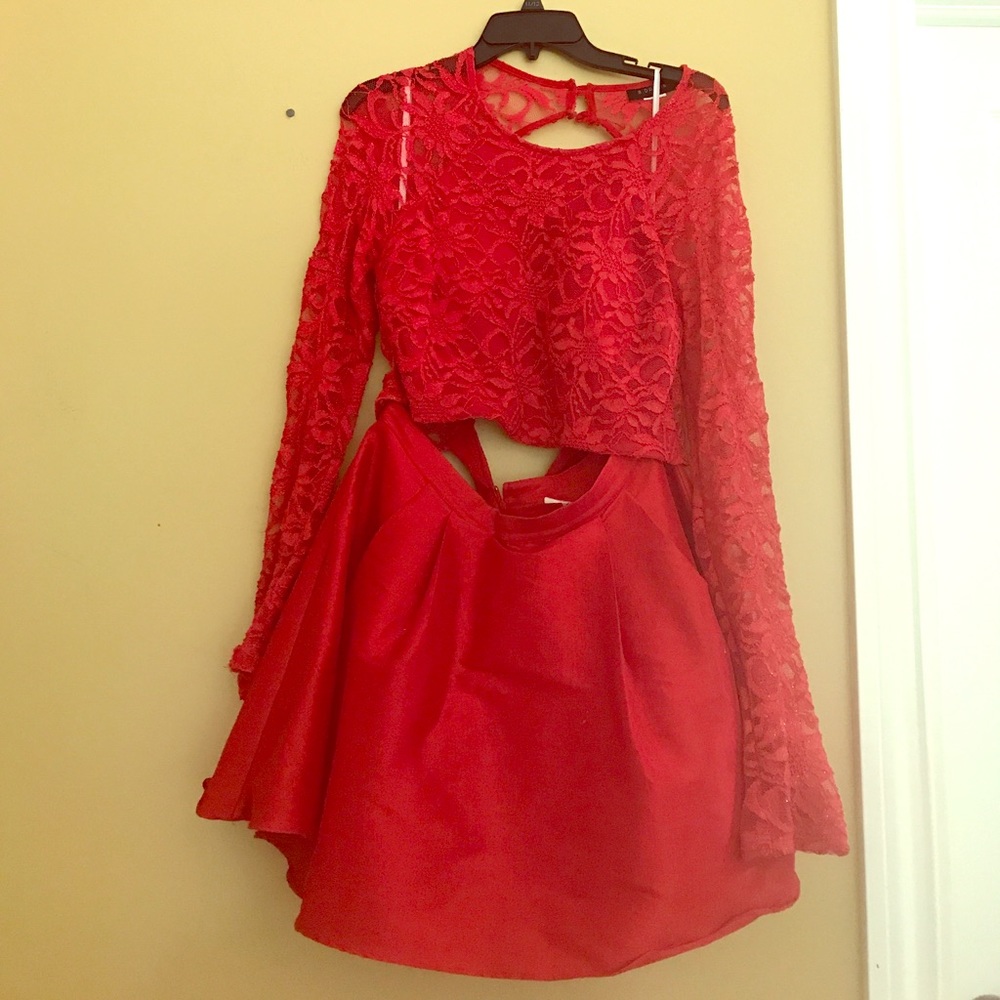 Red homecoming dress